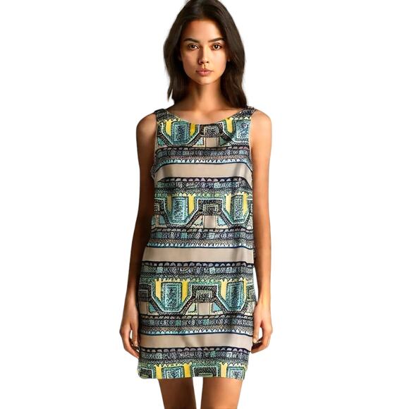 Alice & Trixie Silk Sleeveless Shift Dress - Picture 1 of 8